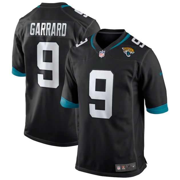 mens nike david garrard black jacksonville jaguars game retired player jersey